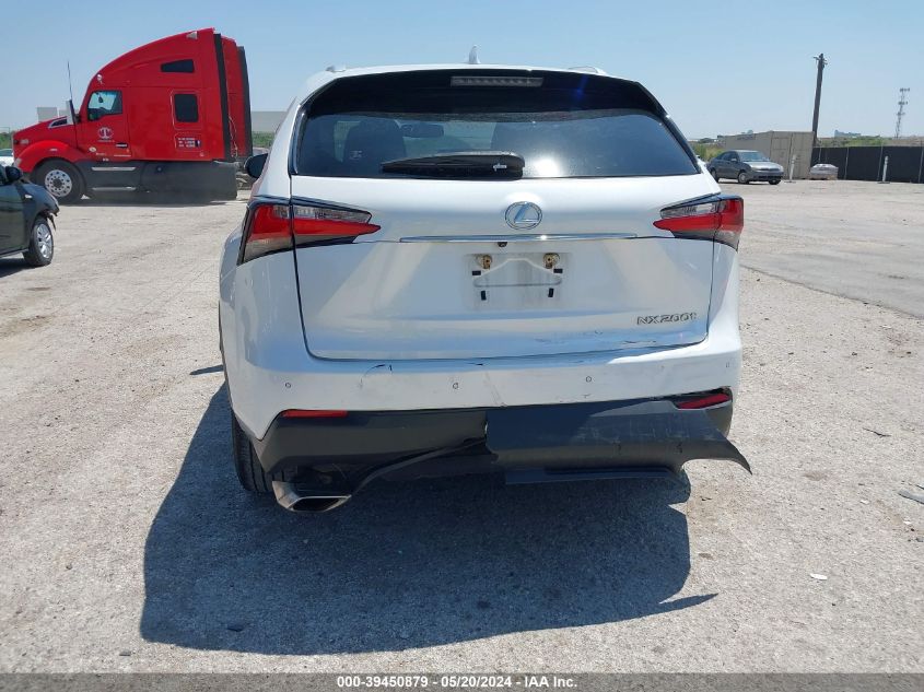 2016 Lexus Nx 200T VIN: JTJYARBZ2G2043556 Lot: 39450879