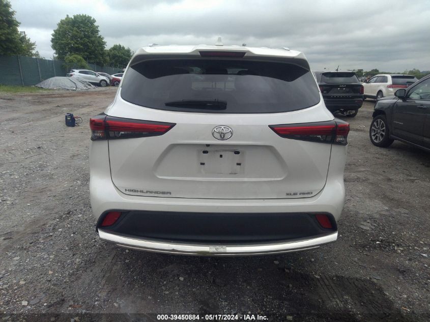 2020 Toyota Highlander Xle VIN: 5TDHZRBH7LS503459 Lot: 39450884