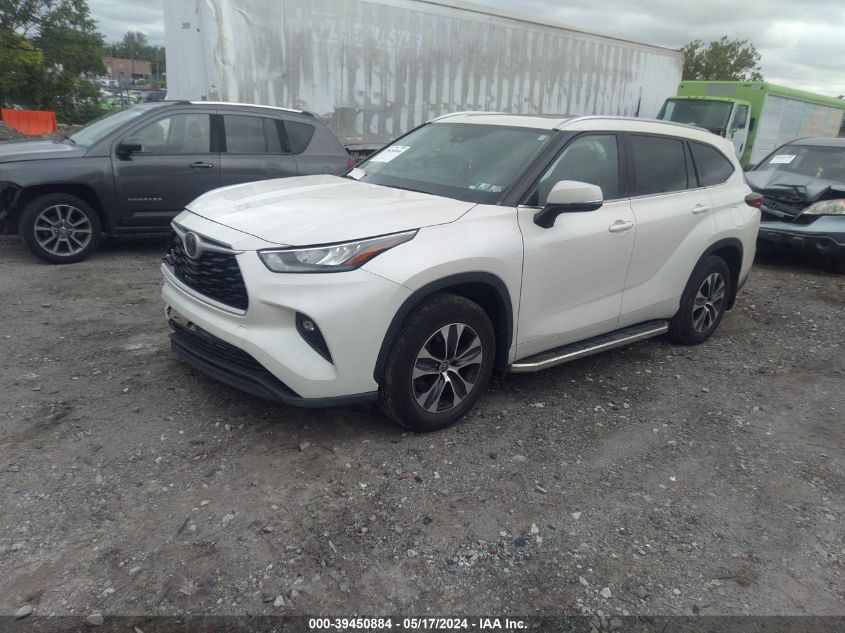 2020 Toyota Highlander Xle VIN: 5TDHZRBH7LS503459 Lot: 39450884