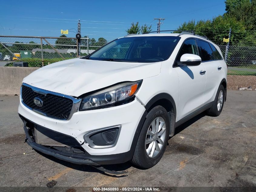 2016 Kia Sorento 2.4L Lx VIN: 5XYPG4A36GG052537 Lot: 39450893