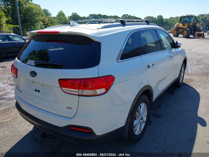 2016 Kia Sorento 2.4L Lx VIN: 5XYPG4A36GG052537 Lot: 39450893