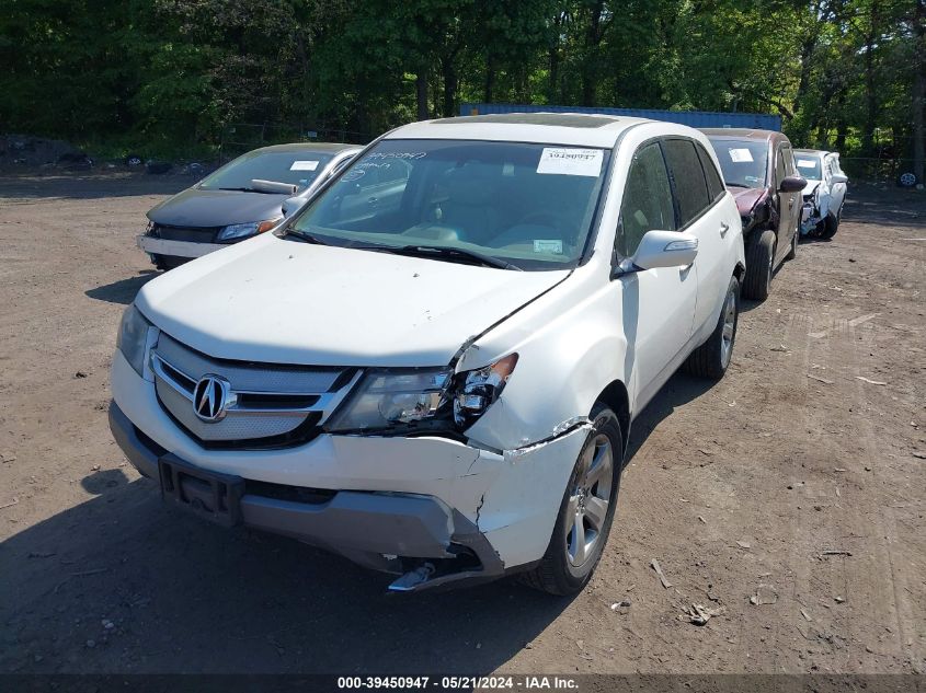 2009 Acura Mdx Sport Package VIN: 2HNYD28809H509375 Lot: 39450947