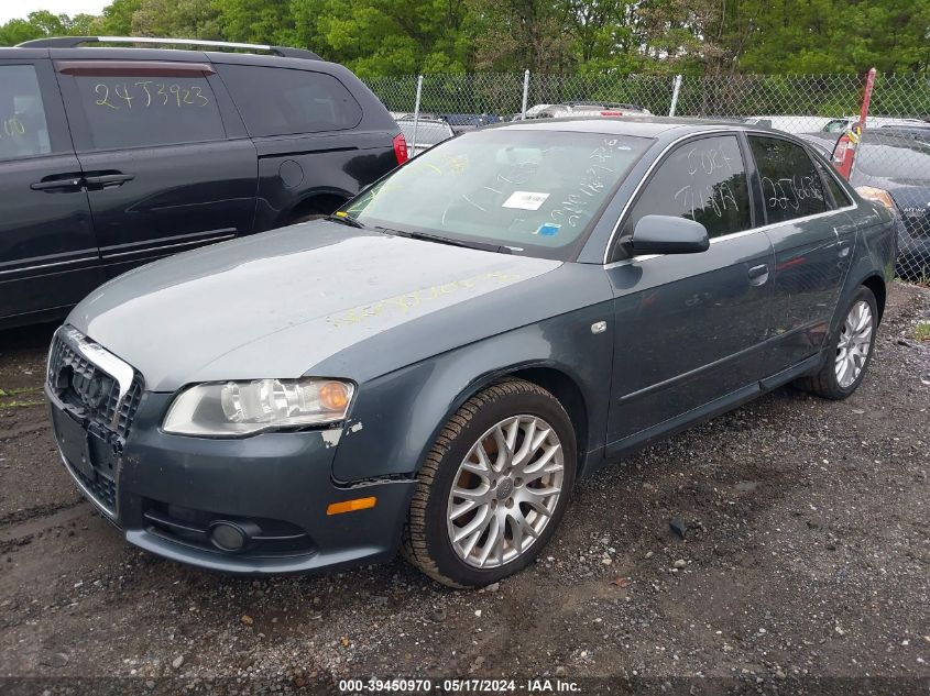 2008 Audi A4 2.0T/2.0T Special Edition VIN: WAUDF78E48A138748 Lot: 39450970