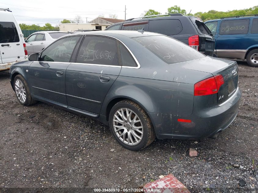 2008 Audi A4 2.0T/2.0T Special Edition VIN: WAUDF78E48A138748 Lot: 39450970