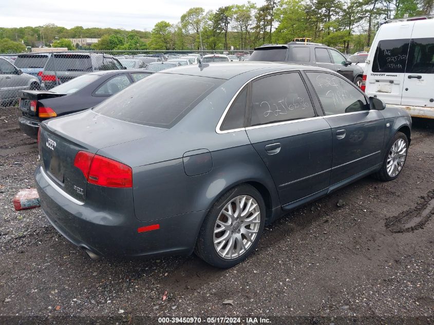 2008 Audi A4 2.0T/2.0T Special Edition VIN: WAUDF78E48A138748 Lot: 39450970