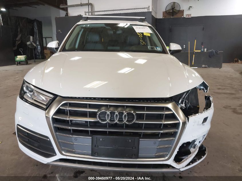 2020 Audi Q5 Premium 45 Tfsi Quattro S Tronic VIN: WA1ANAFYXL2039853 Lot: 39450977