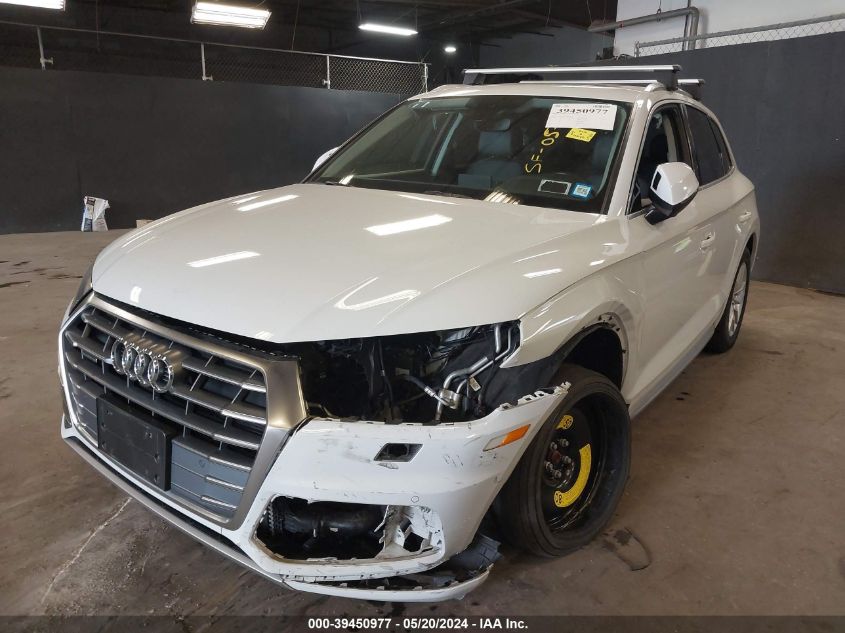 2020 Audi Q5 Premium 45 Tfsi Quattro S Tronic VIN: WA1ANAFYXL2039853 Lot: 39450977