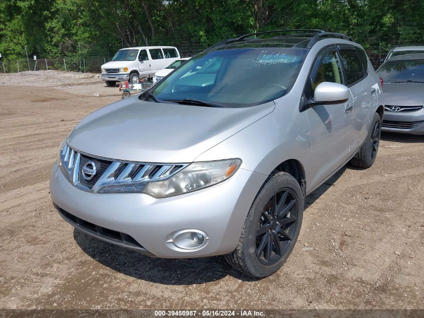 2010 Nissan Murano Sl VIN: JN8AZ1MW1AW115451 Lot: 39450987