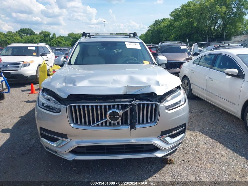 2021 Volvo Xc90 T6 Inscription 6 Passenger VIN: YV4A221L8M1761326 Lot: 39451000