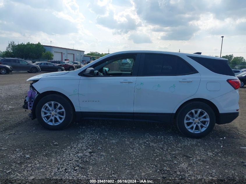 2021 Chevrolet Equinox Fwd Ls VIN: 3GNAXHEV6MS166760 Lot: 39451002