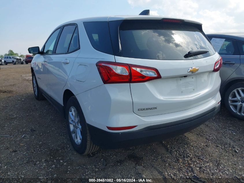 2021 Chevrolet Equinox Fwd Ls VIN: 3GNAXHEV6MS166760 Lot: 39451002