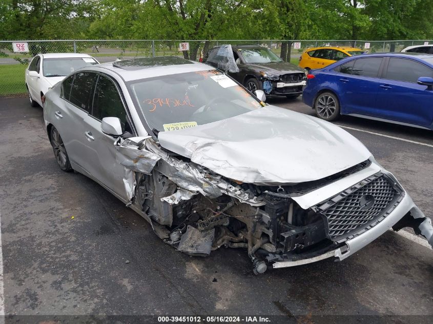 2018 Infiniti Q50 3.0T Luxe VIN: JN1EV7AR2JM442367 Lot: 39451012