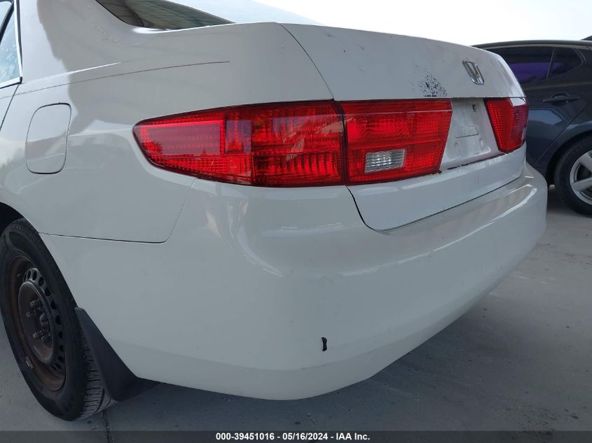 2005 Honda Accord 2.4 Lx VIN: 3HGCM56485G701303 Lot: 39451016