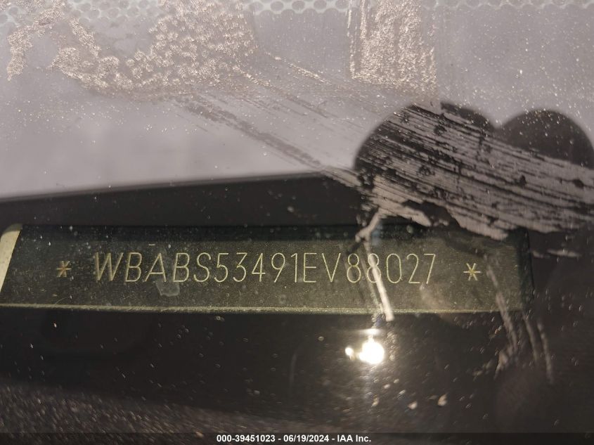 2001 BMW 330Ci VIN: WBABS53491EV88027 Lot: 39451023