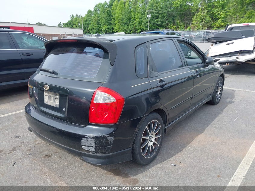 2006 Kia Spectra5 VIN: KNAFE161465345543 Lot: 39451042