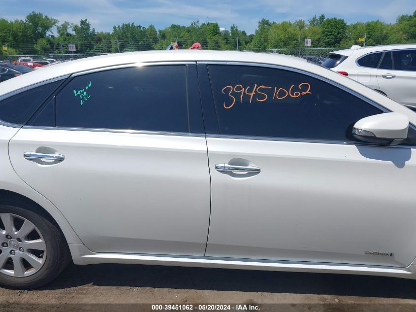 2013 Toyota Avalon Hybrid Xle Premium VIN: 4T1BD1EB3DU011033 Lot: 39451062