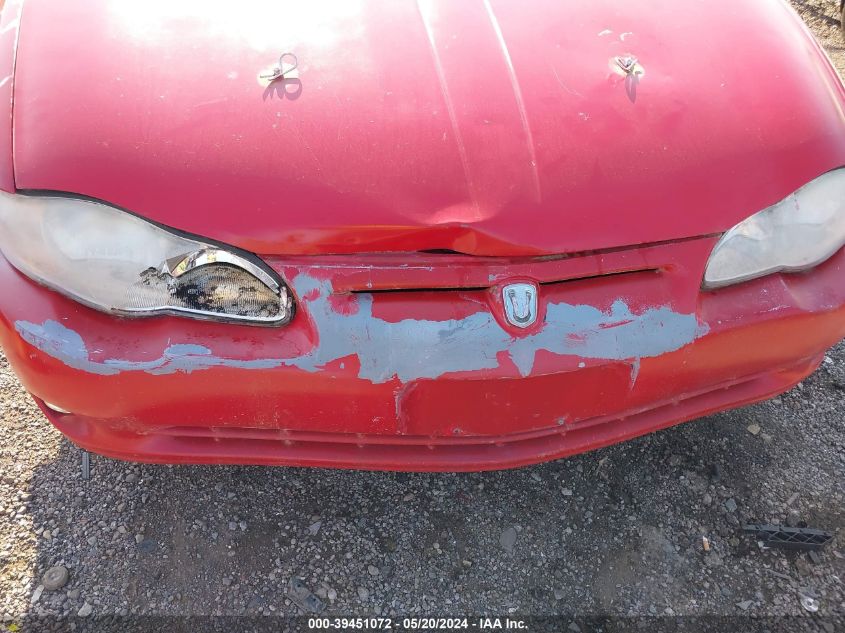 2005 Chevrolet Monte Carlo Ls VIN: 2G1WW12E959188787 Lot: 39451072