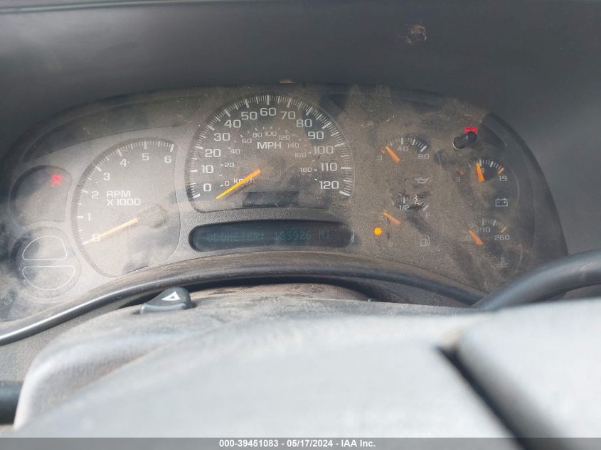 2003 Chevrolet Silverado C1500 VIN: 2GCEC19T831131380 Lot: 39451083