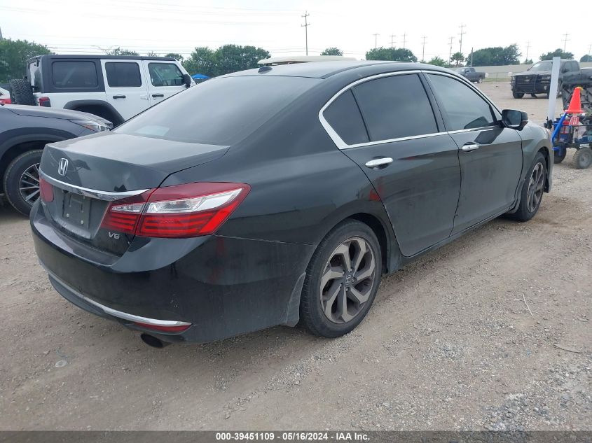 2016 Honda Accord Ex-L V-6 VIN: 1HGCR3F84GA003720 Lot: 39451109