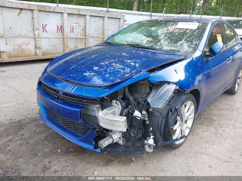 2013 Dodge Dart Sxt/Rallye VIN: 1C3CDFBA9DD301072 Lot: 39451111