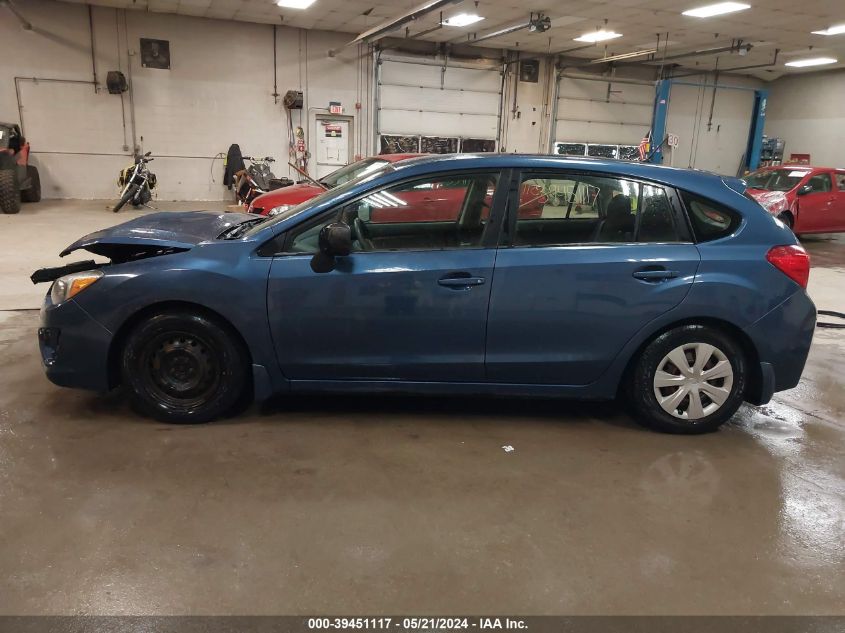 2012 Subaru Impreza 2.0I VIN: JF1GPAA69CH213527 Lot: 39451117