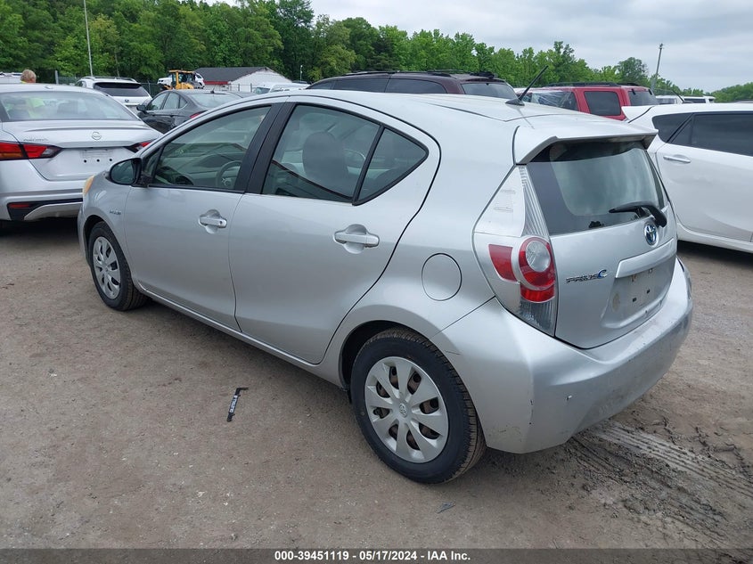 2012 Toyota Prius C VIN: JTDKDTB31C1520731 Lot: 39451119