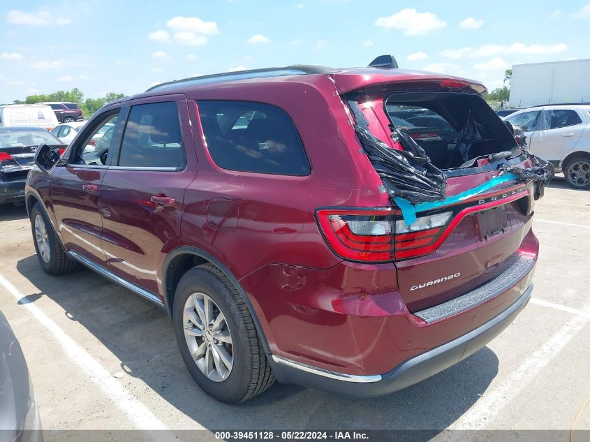 2017 Dodge Durango Sxt Rwd VIN: 1C4RDHAG4HC748444 Lot: 39451128