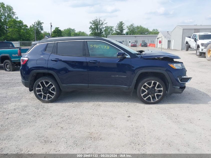 2018 Jeep Compass Limited 4X4 VIN: 3C4NJDCB0JT245120 Lot: 39451133