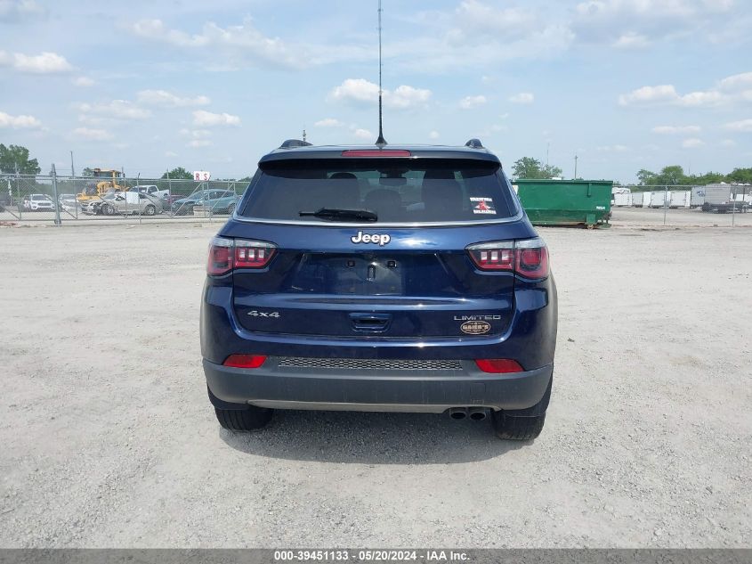 2018 Jeep Compass Limited 4X4 VIN: 3C4NJDCB0JT245120 Lot: 39451133