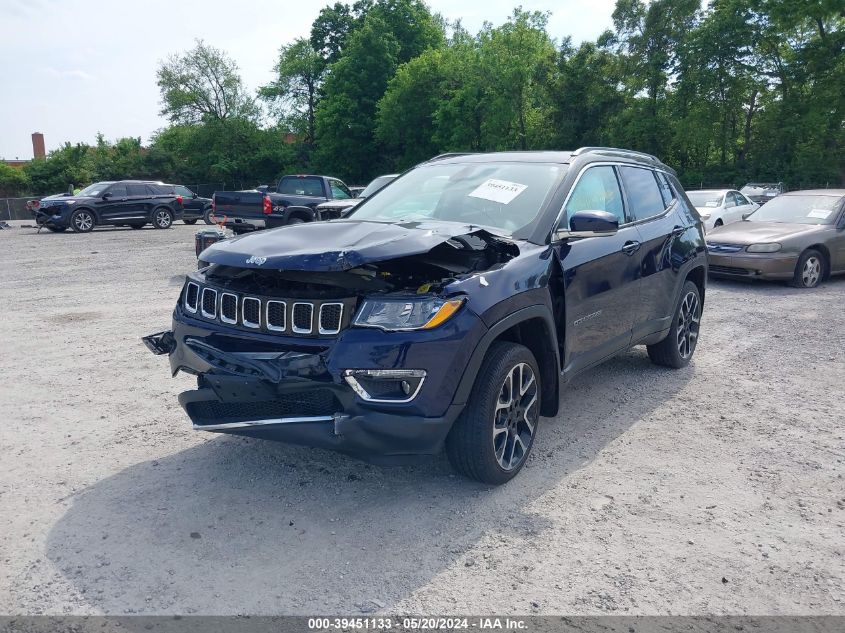 2018 Jeep Compass Limited 4X4 VIN: 3C4NJDCB0JT245120 Lot: 39451133