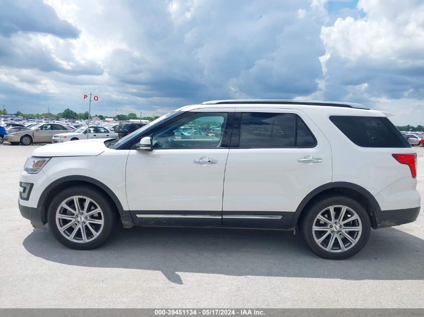 2016 Ford Explorer Limited VIN: 1FM5K7F88GGA70350 Lot: 39451134