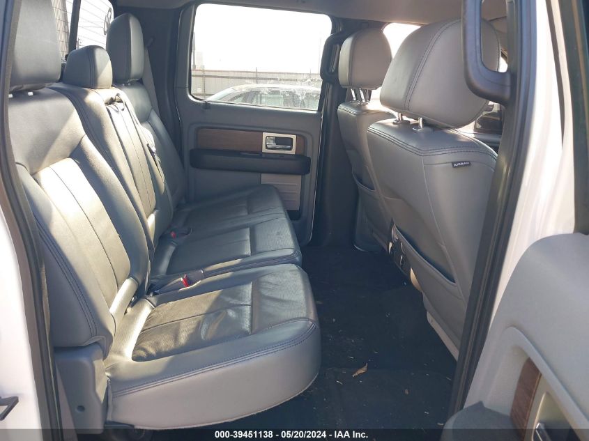 2013 Ford F-150 Lariat VIN: 1FTFW1EF9DFC19456 Lot: 39451138