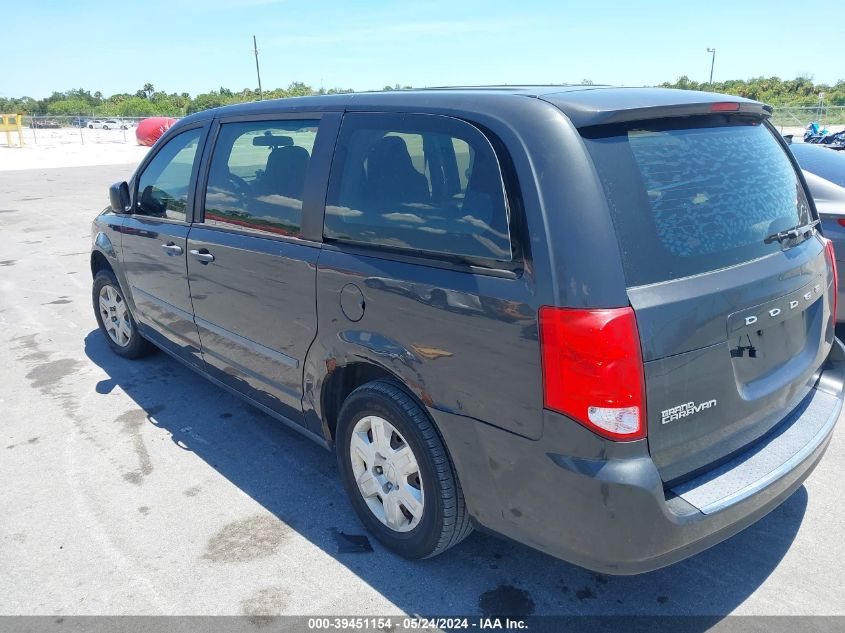 2012 Dodge Grand Caravan Se/Avp VIN: 2C4RDGBG9CR182290 Lot: 39451154