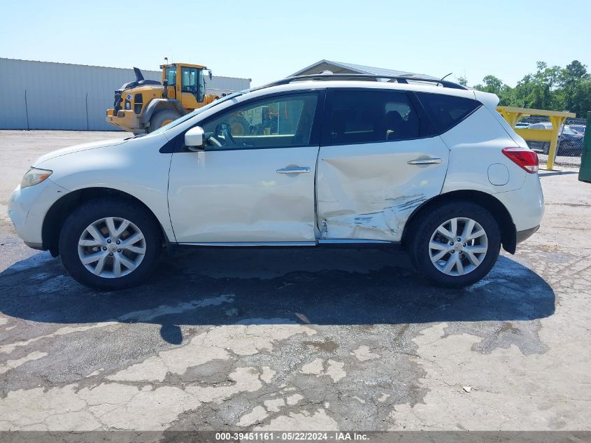 2012 Nissan Murano Sl VIN: JN8AZ1MU8CW104304 Lot: 39451161