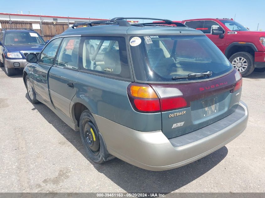 2001 Subaru Outback VIN: 4S3BH675516610741 Lot: 39451163