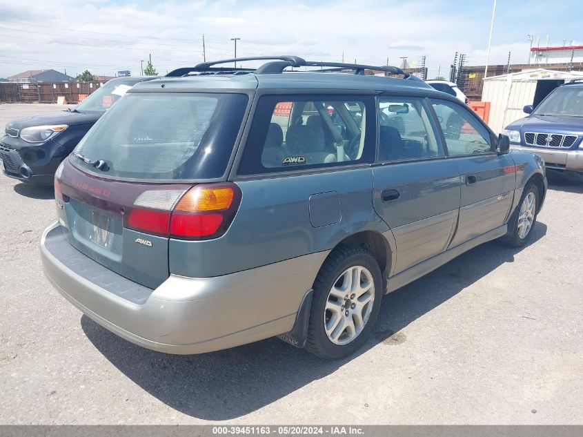 2001 Subaru Outback VIN: 4S3BH675516610741 Lot: 39451163