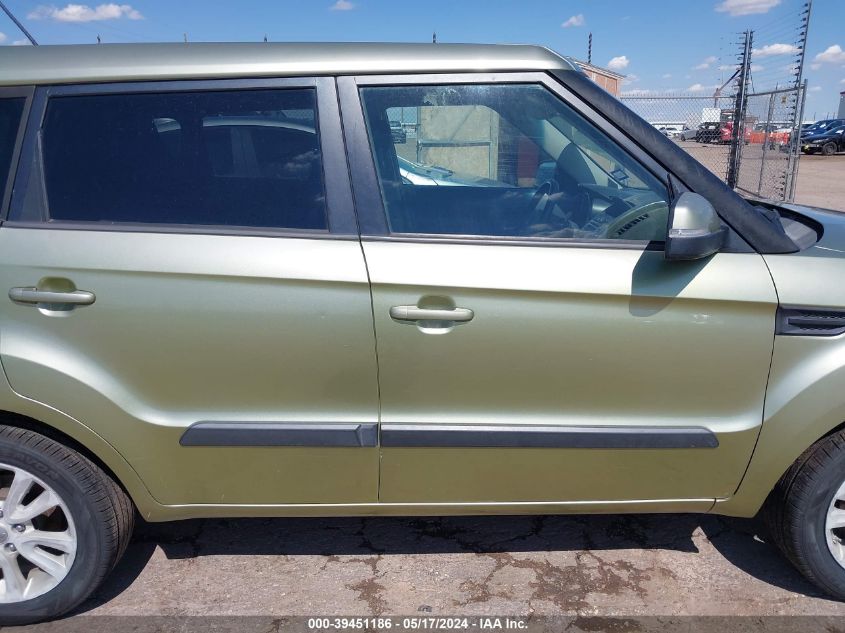 2012 Kia Soul + VIN: KNDJT2A67C7381402 Lot: 39451186