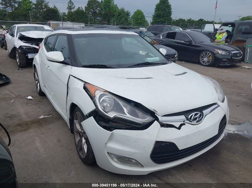 2013 HYUNDAI VELOSTER BASE W/BLACK - KMHTC6ADXDU164875