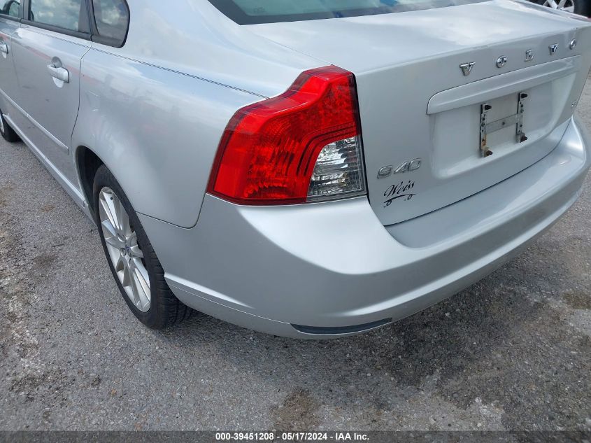 2009 Volvo S40 2.4I VIN: YV1MS382692442117 Lot: 39451208