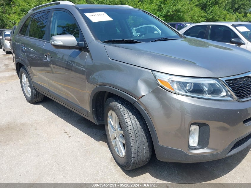 2015 Kia Sorento Lx VIN: 5XYKT4A61FG647407 Lot: 39451251