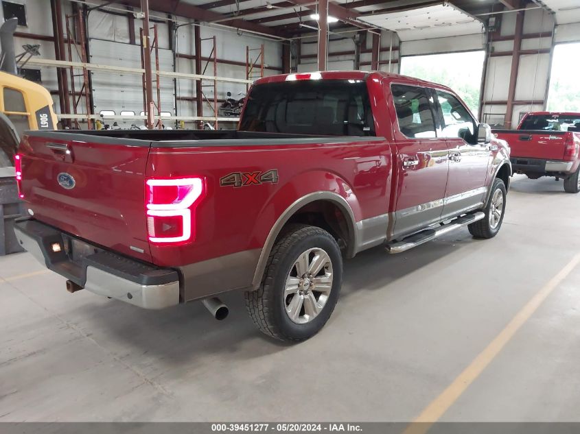 2018 Ford F-150 Lariat VIN: 1FTFW1EG8JFA44802 Lot: 39451277