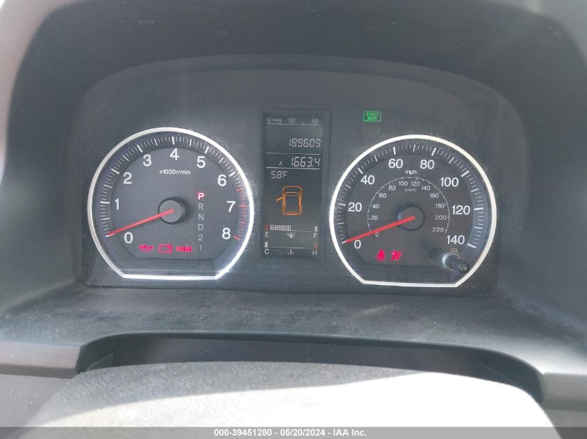 2009 Honda Cr-V Ex-L VIN: JHLRE48769C013559 Lot: 39451280