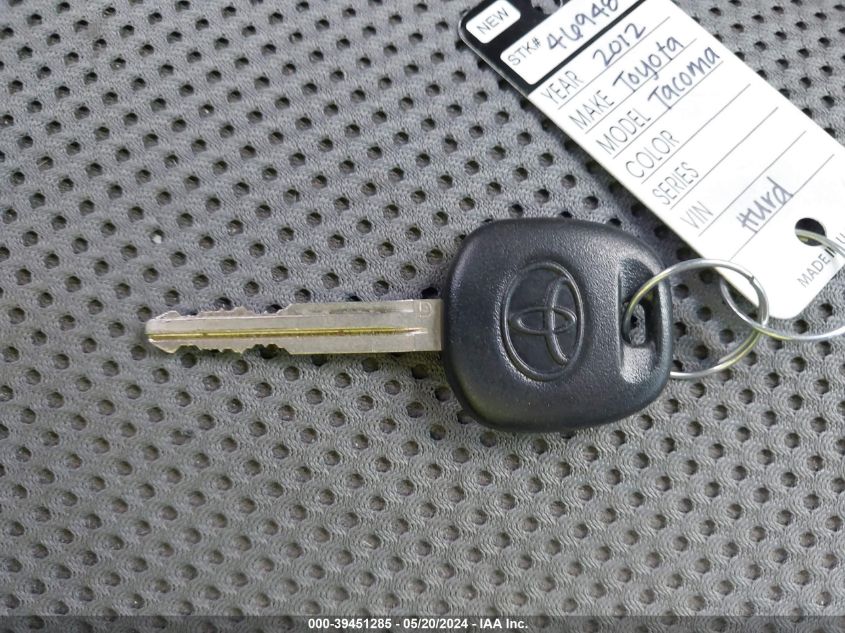 2012 Toyota Tacoma Base V6 VIN: 3TMLU4EN0CM099417 Lot: 39451285