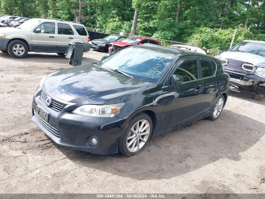 2012 Lexus Ct 200H Premium VIN: JTHKD5BH1C2114027 Lot: 39451295