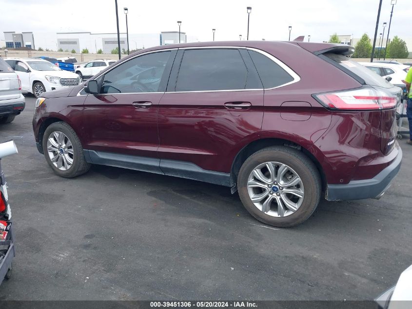 2019 Ford Edge Titanium VIN: 2FMPK3K90KBB37233 Lot: 39451306