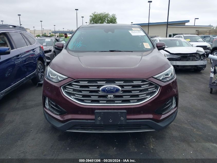 2019 Ford Edge Titanium VIN: 2FMPK3K90KBB37233 Lot: 39451306