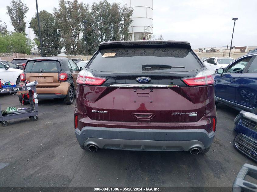 2019 Ford Edge Titanium VIN: 2FMPK3K90KBB37233 Lot: 39451306