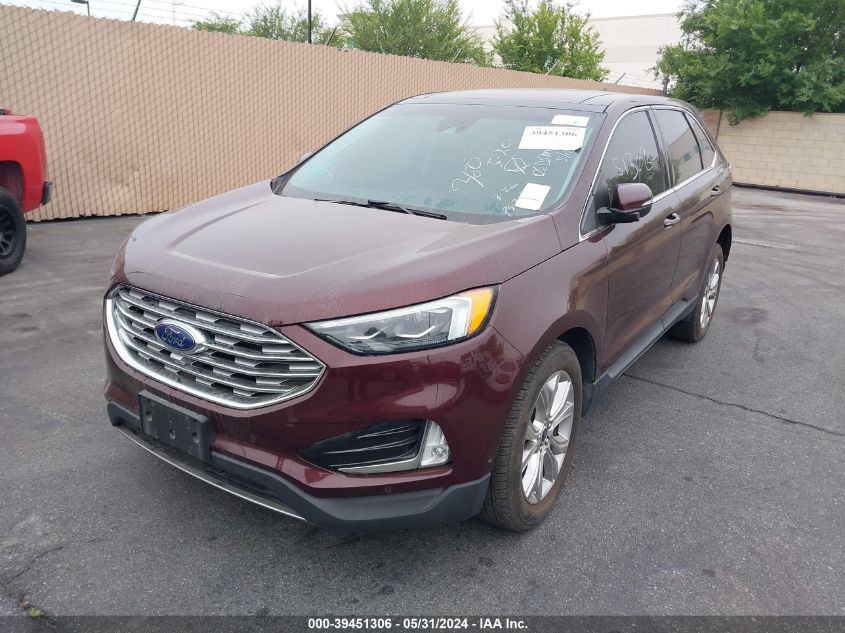 2019 Ford Edge Titanium VIN: 2FMPK3K90KBB37233 Lot: 39451306