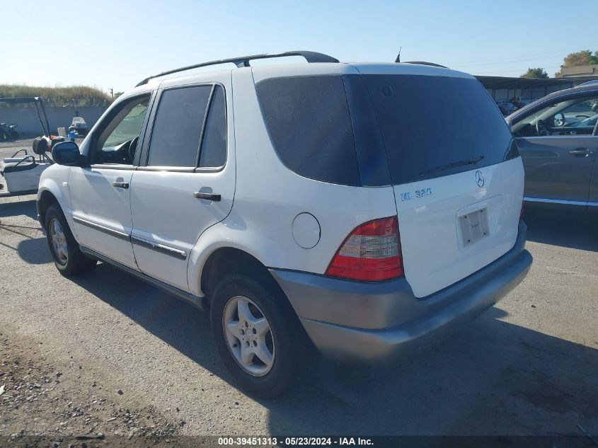 1999 Mercedes-Benz Ml 320 VIN: 4JGAB54EXXA134242 Lot: 39451313