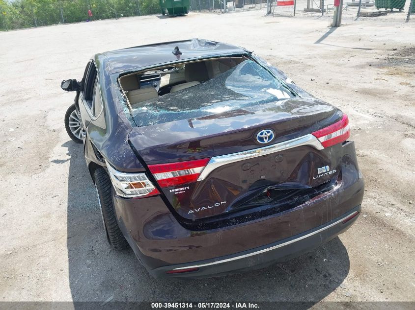2013 Toyota Avalon Hybrid Limited VIN: 4T1BD1EB6DU010040 Lot: 39451314
